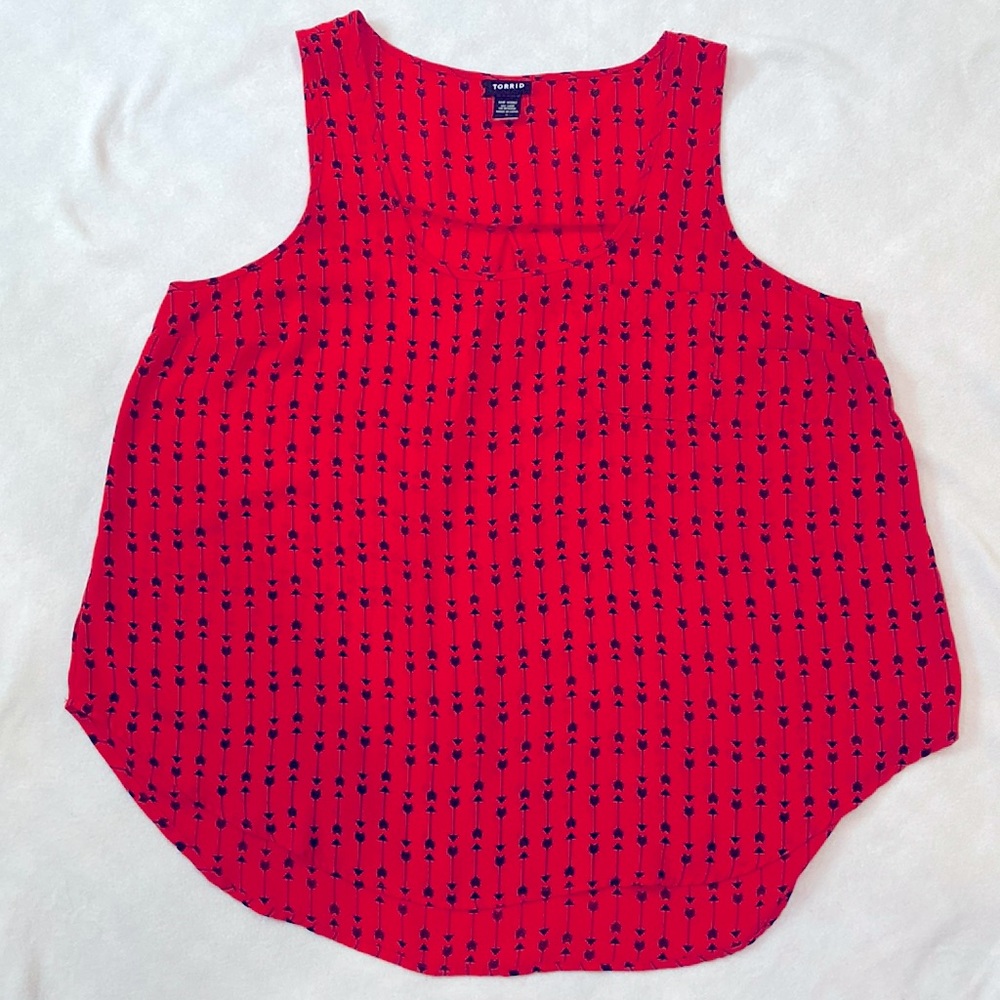 Torrid chiffon arrow tank - size 2